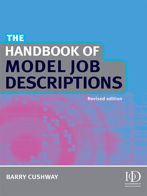 cover image of The Handbook of Model Job Descriptions